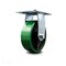 Service Caster 6 Inch Heavy Duty Green Poly on Cast Iron Rigid Caster with Roller Bearing SCC SCC-35R620-PUR-GB - alternate 1